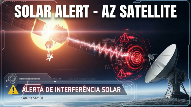 Aviso: Interferência Solar Afetando o Satélite SKY B1